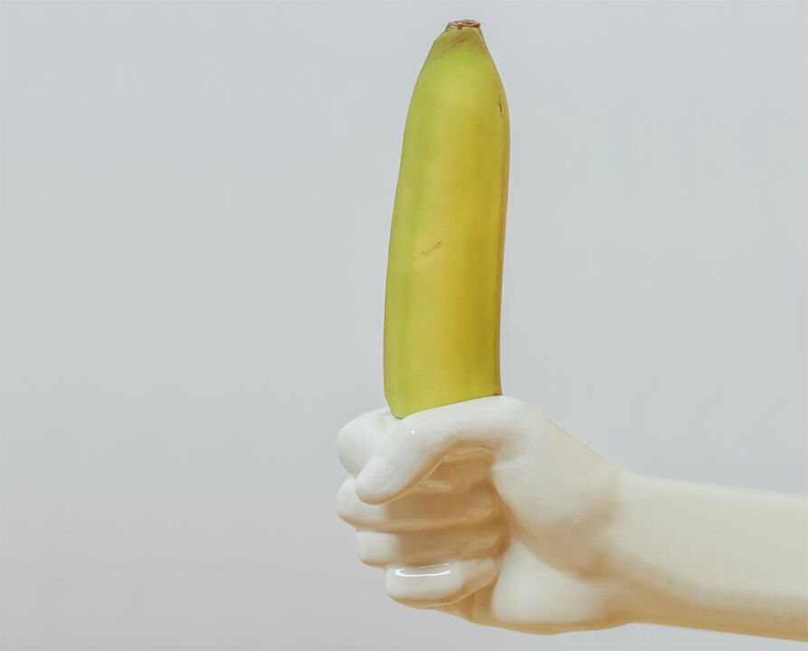 Banana is a symbol of enlarged penis