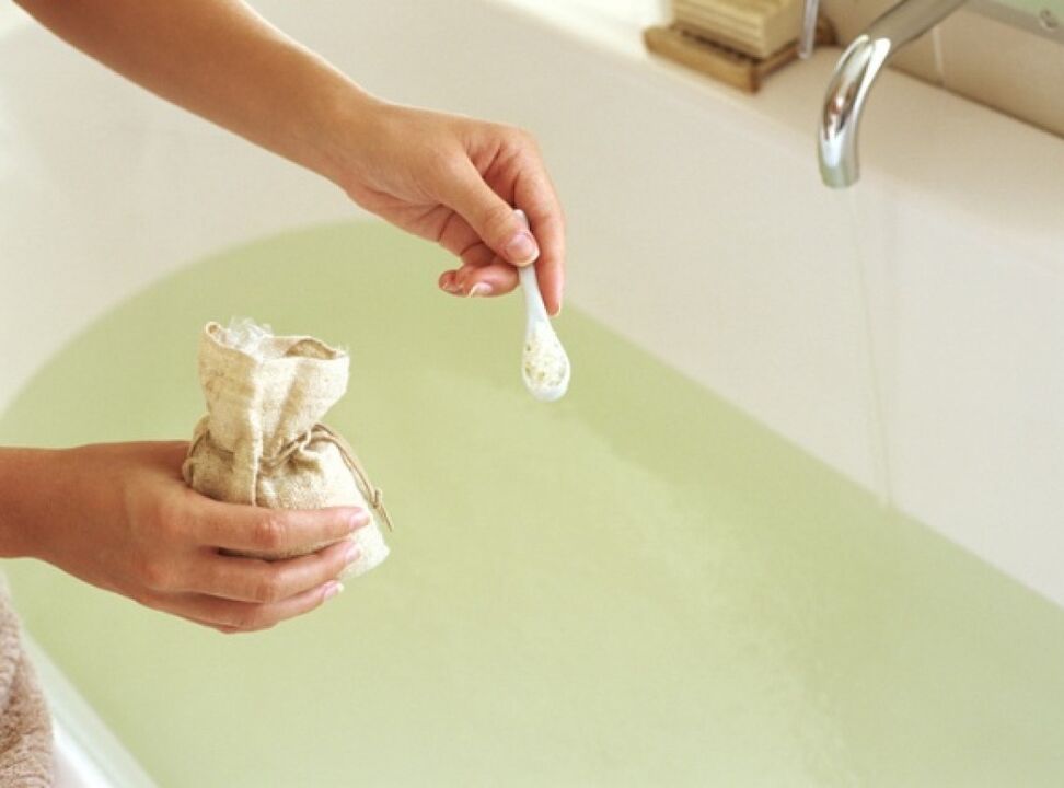 Bath with soda to increase a member