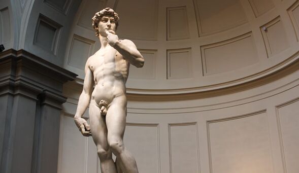 Nude statue symbolizes penis enlargement